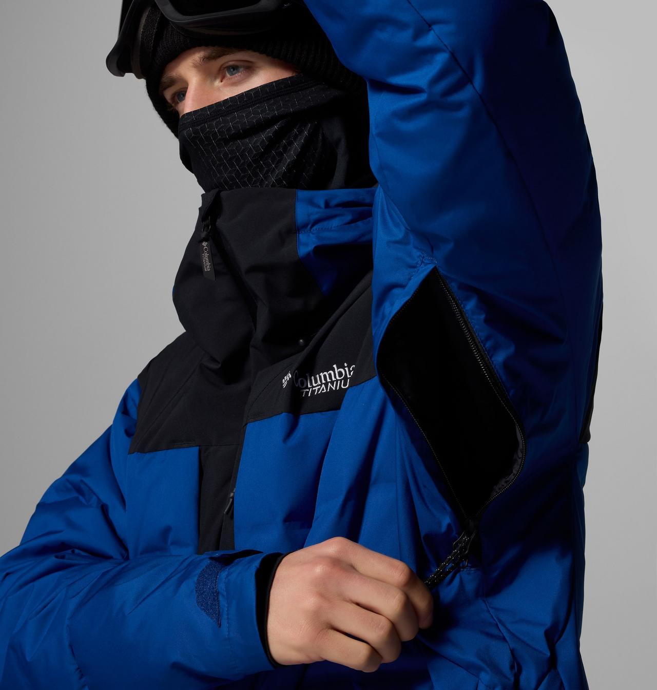 (取寄) コロンビア メンズ グレイシャー リッジ ダウン ジャケット Columbia men Glacier Ridge Down Jacket Mountain Blue/Black Men's Glacier Ridge Down Jacket | Columbia