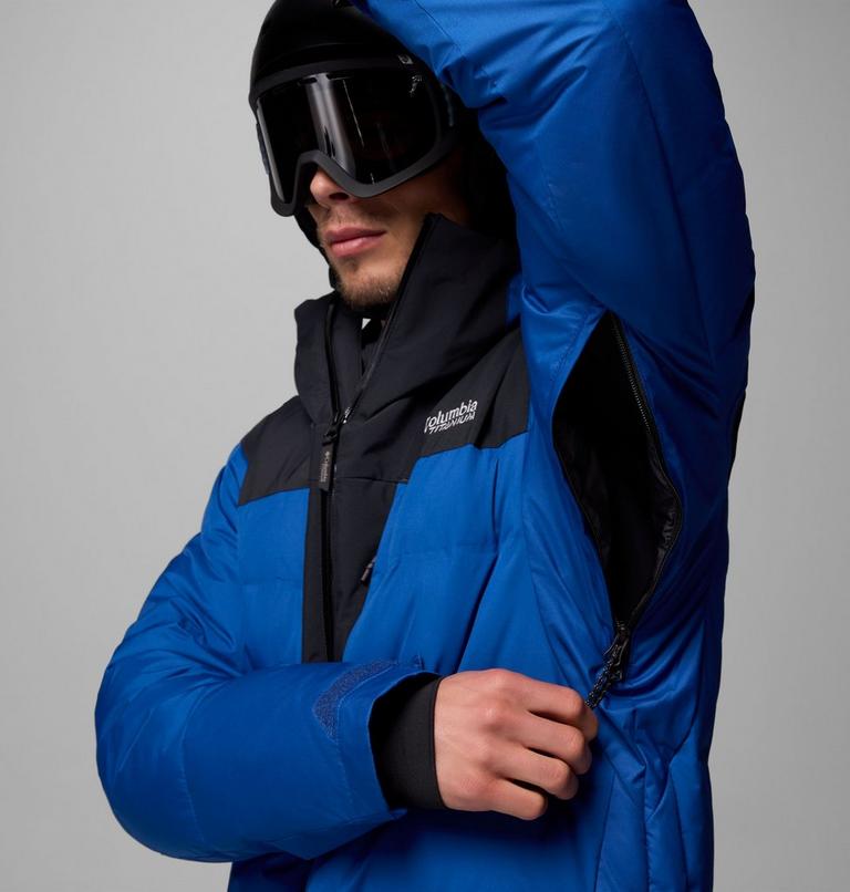 Chaqueta de esquí impermeable de plumón Glacier Ridge para hombre, Color: Mountain Blue, Black, image 9