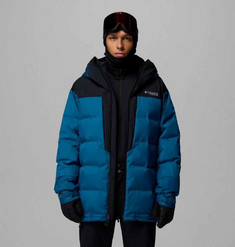 Men's Glacier Ridge Down Jacket, Color: Phoenix Blue, Black, image 14