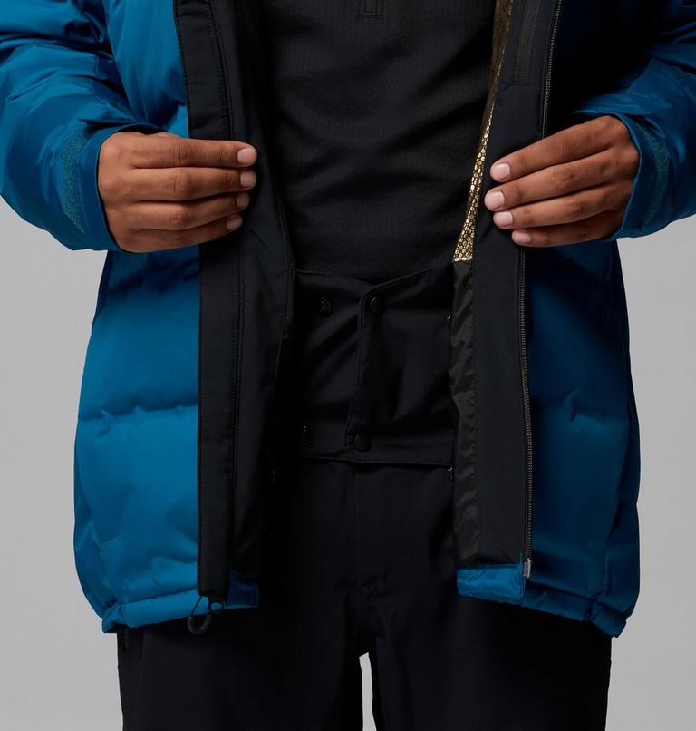 Men's Glacier Ridge Down Jacket, Color: Phoenix Blue, Black, image 7