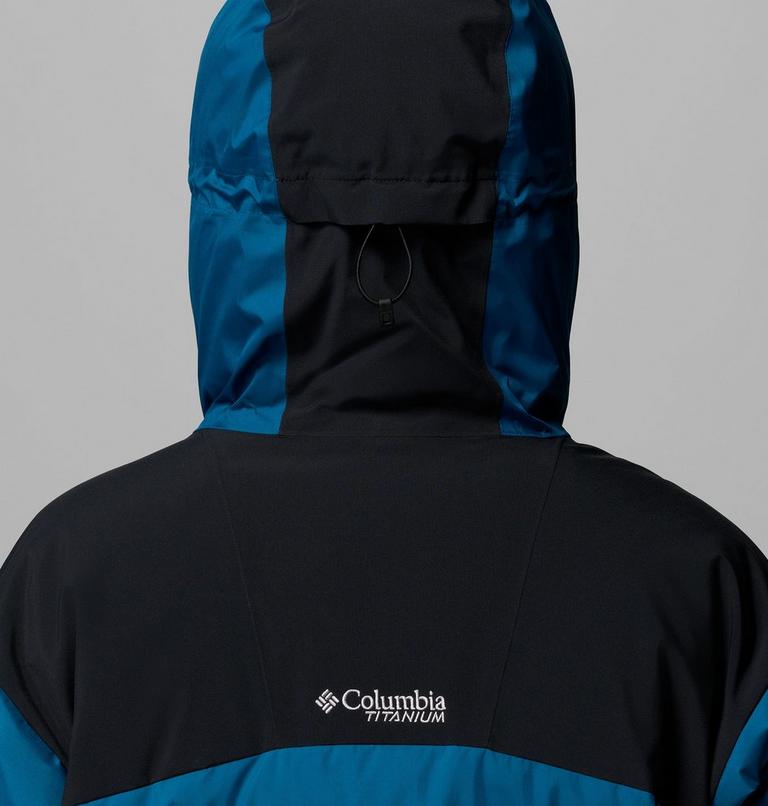 Men's Glacier Ridge Down Jacket, Color: Phoenix Blue, Black, image 10
