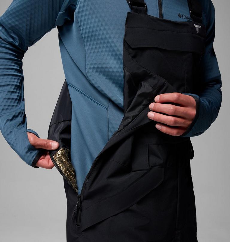 Men's Winter District Waterproof Ski Bib, Color: Black, image 6