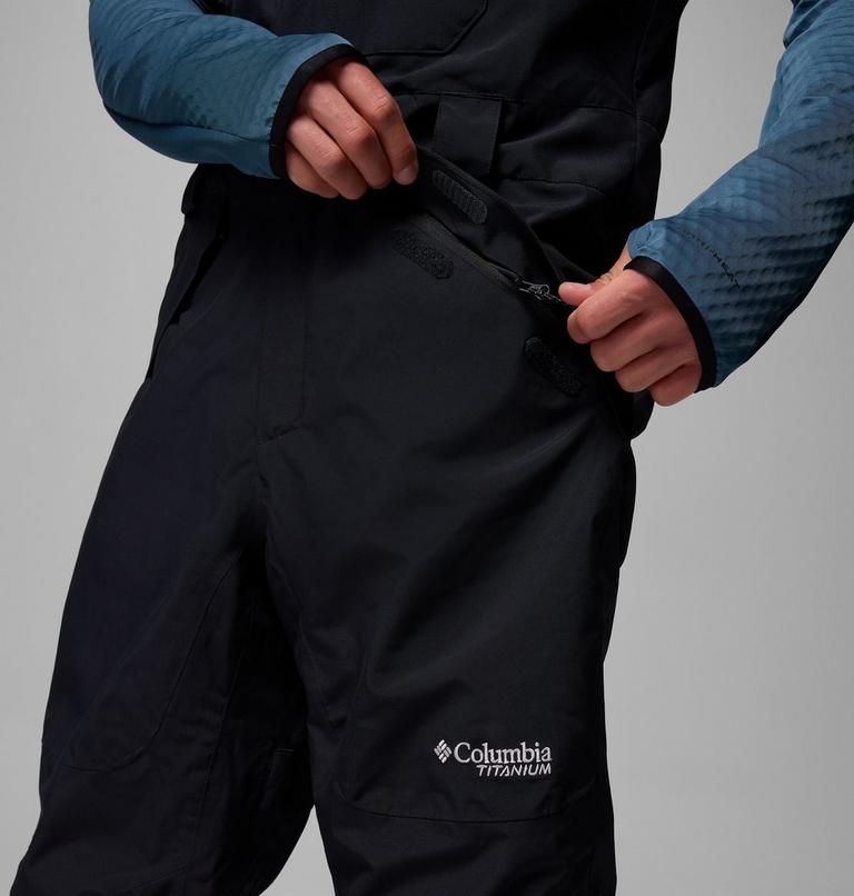 Men's Winter District Waterproof Ski Bib, Color: Black, image 7