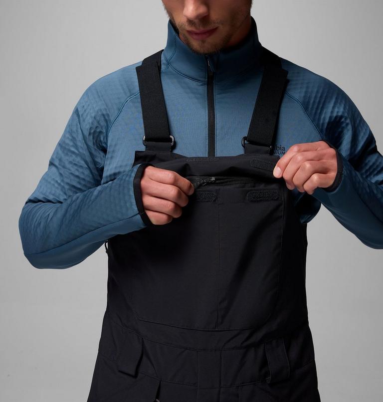 Men's Winter District Waterproof Ski Bib, Color: Black, image 11