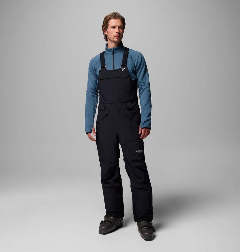 Men's Winter District Waterproof Ski Bib, Color: Black, image 1