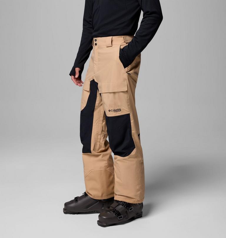 Pantalones de esquí impermeables Winter District para hombre, Color: Canoe, Black, image 4