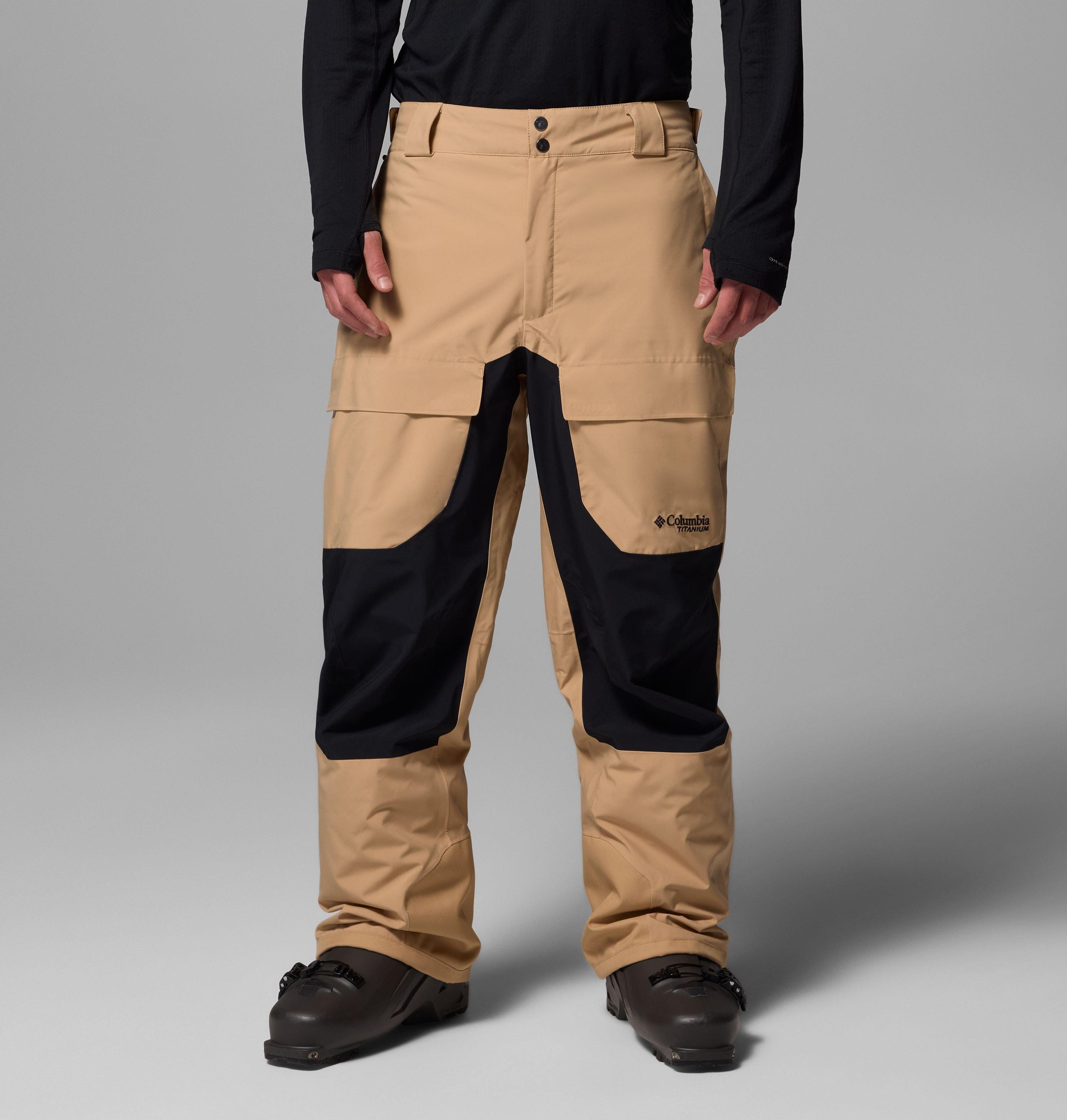 Columbia Sportswear Men's Brown Columbia - Winter District™ Waterproof Ski Trousers - Canoe, Black Extra Large