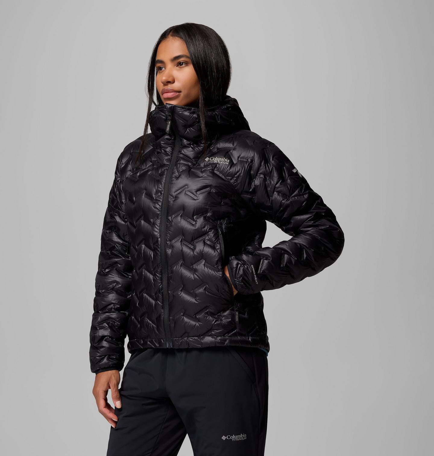 Женская куртка Columbia Alpine Crux IV Down Hooded, цвет: Чёрный — фото 3