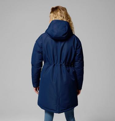Women's Juniper Ridge III Waterproof Down Parka, Color: Collegiate Navy, image 3