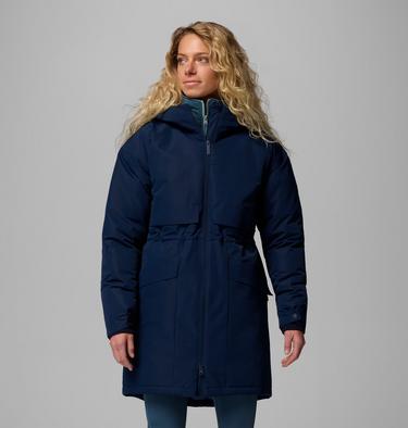 Women's Juniper Ridge III Waterproof Down Parka, Color: Collegiate Navy, image 1