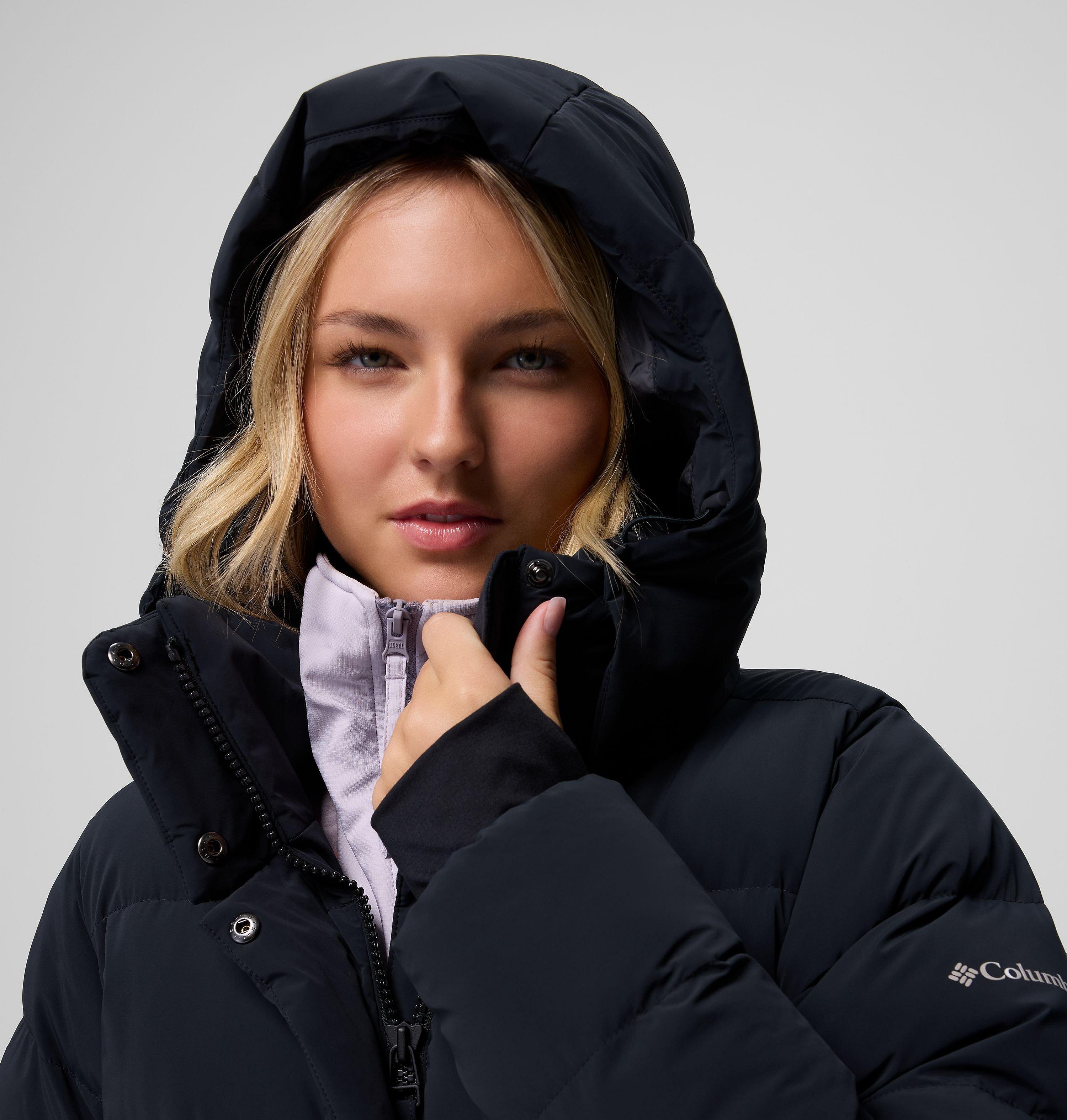 Women's Amaze Puff Long Hooded Jacket | Columbia
