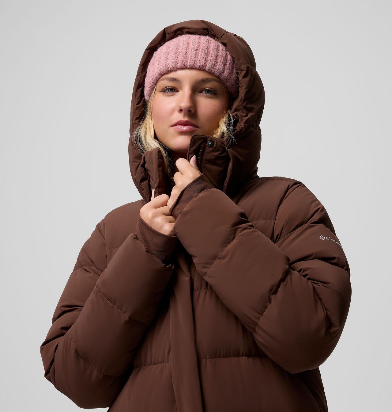 Women's Amaze Puff™ Long Hooded Jacket | 256 | M 18