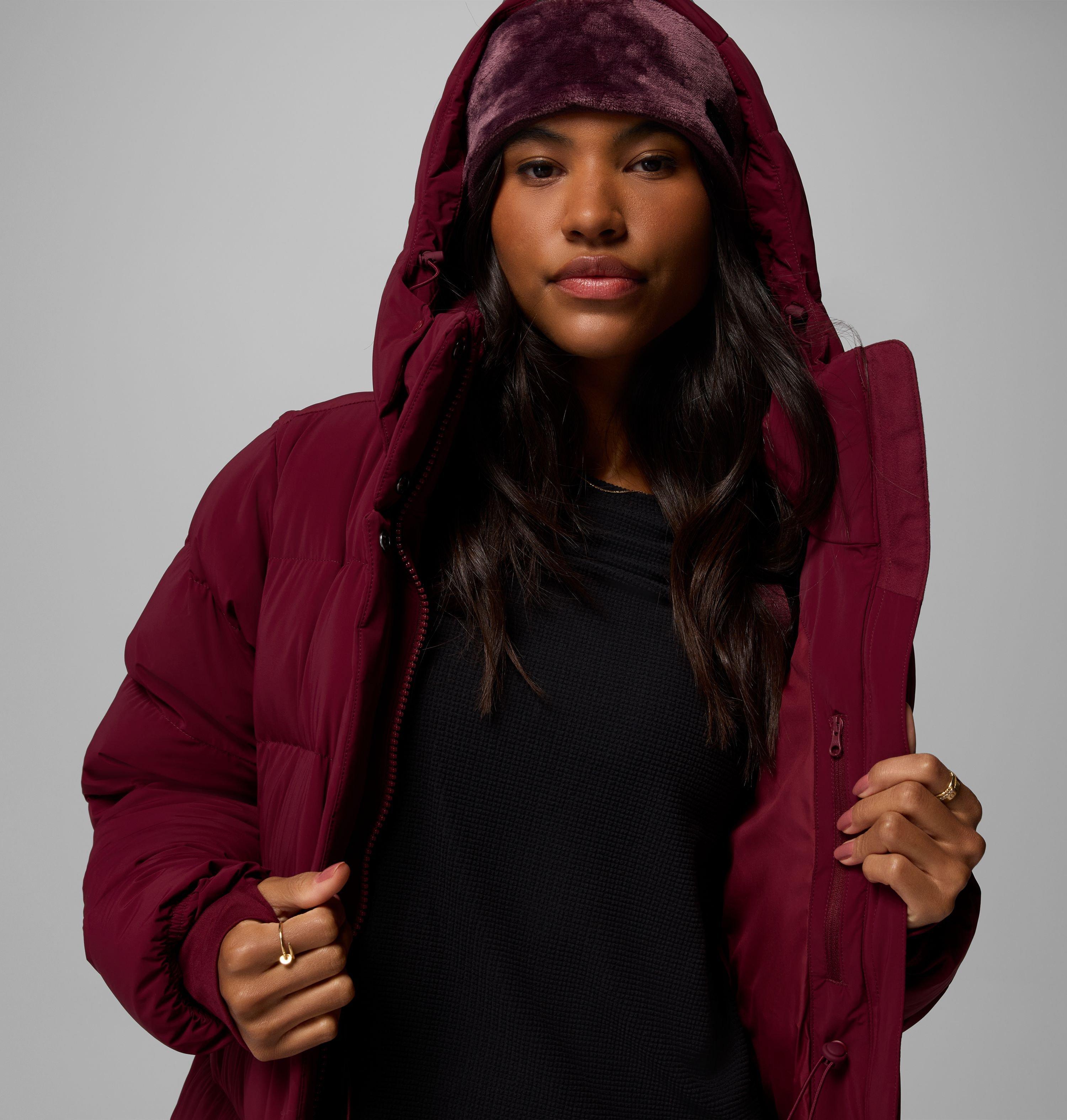Women's Amaze Puff Long Hooded Jacket | 624 | XS 18