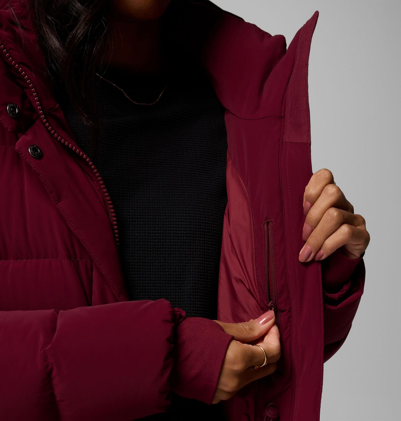 Women's Amaze Puff™ Long Hooded Jacket | 624 | XL 8