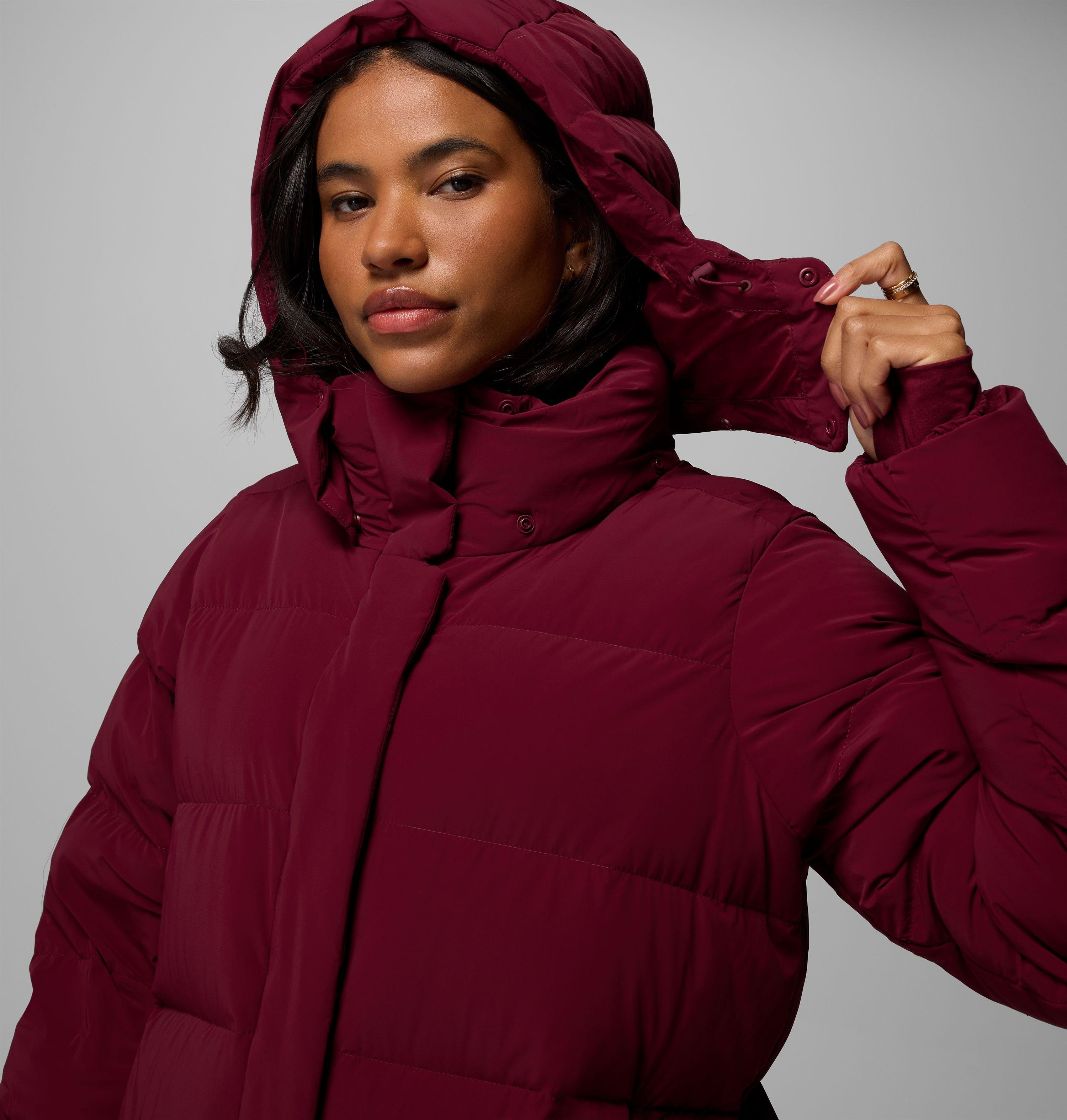 Women's Amaze Puff Long Hooded Jacket | 624 | XS 11