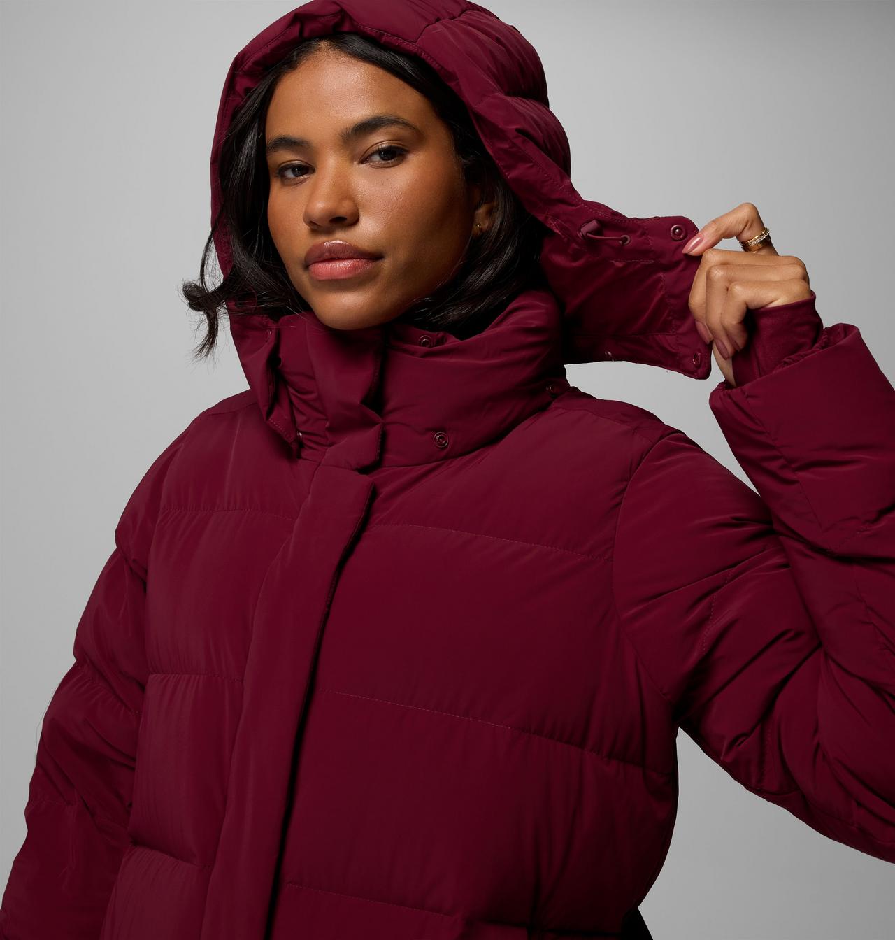 Women's Amaze Puff™ Long Hooded Jacket | 624 | XL 11