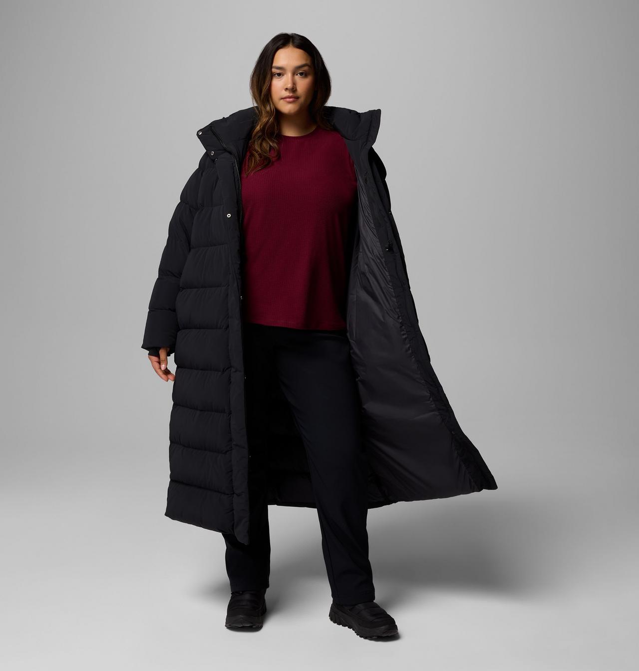 Women's Amaze Puff™ Long Hooded Jacket - Plus Size 5