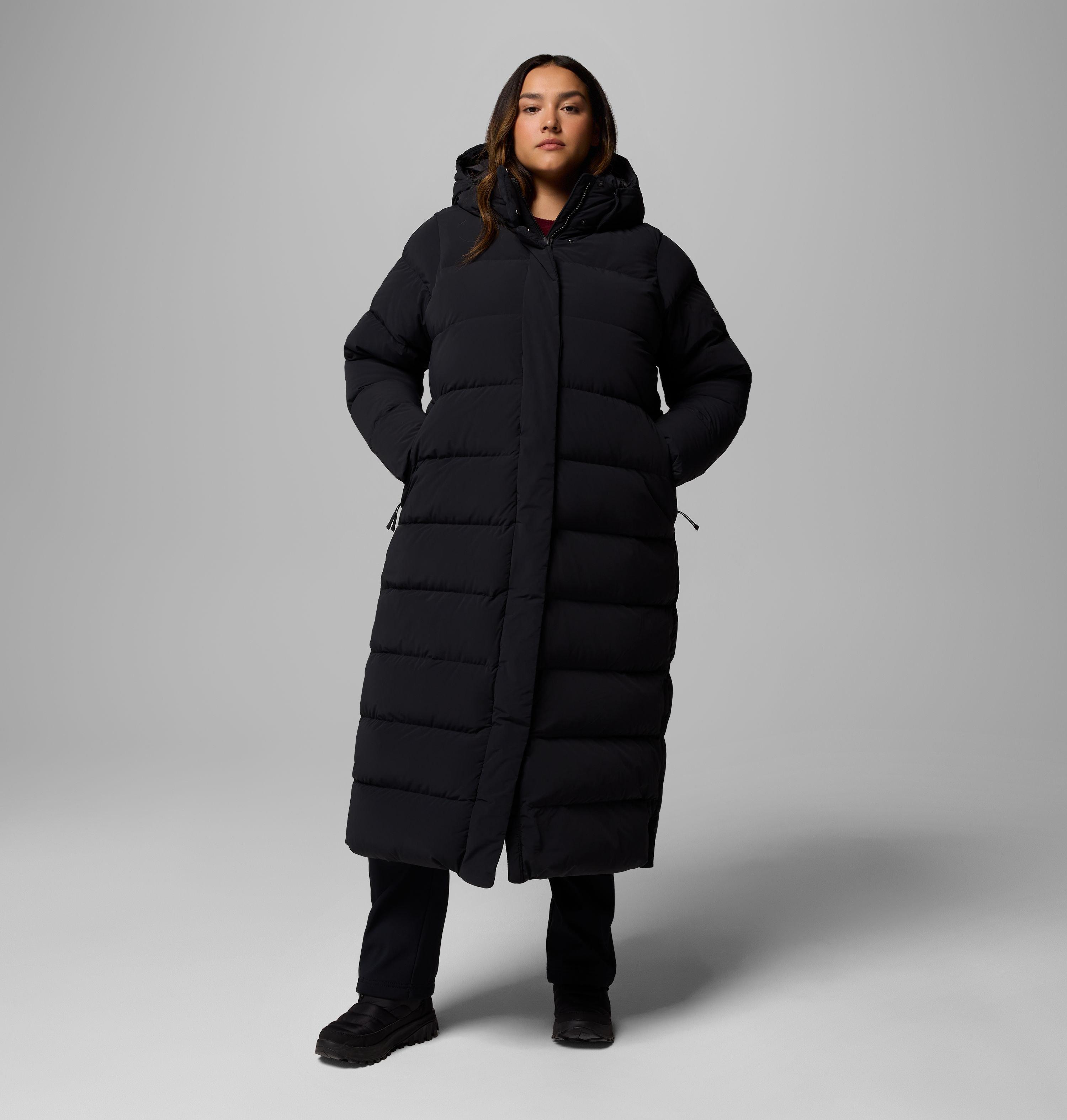 Columbia Women's Amaze Puff  Long Hooded Jacket - Plus Size-
