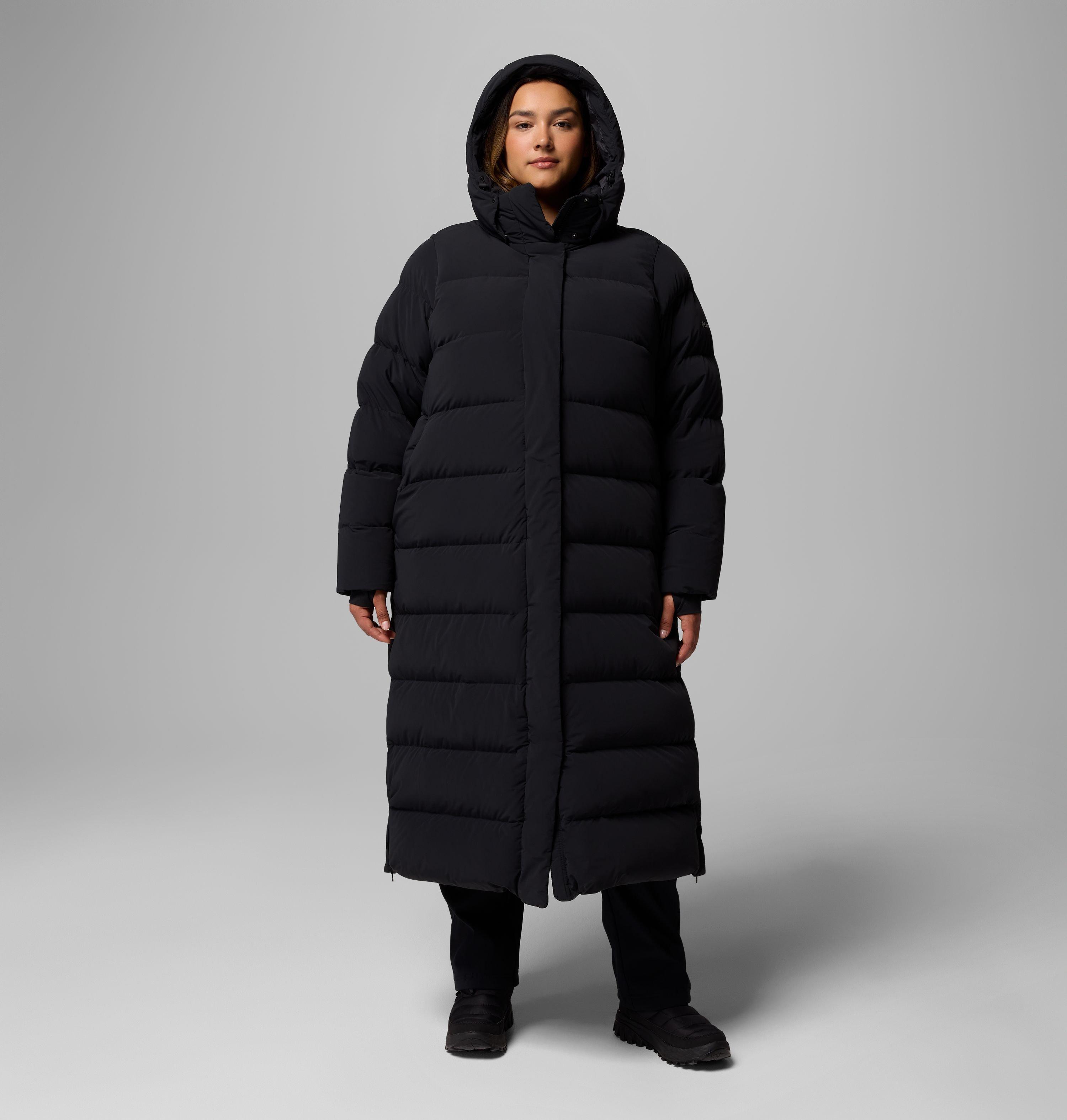 Manteau long à capuchon Amaze Puff pour femme – Grandes tailles 16