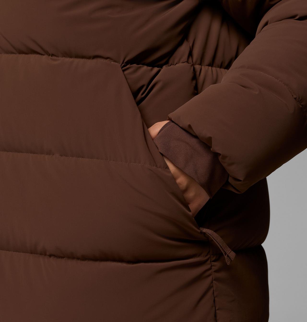 Women's Amaze Puff Long Hooded Jacket - Plus Size 15