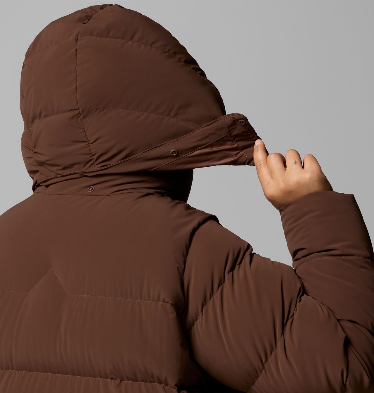 Women's Amaze Puff Long Hooded Jacket - Plus Size 11