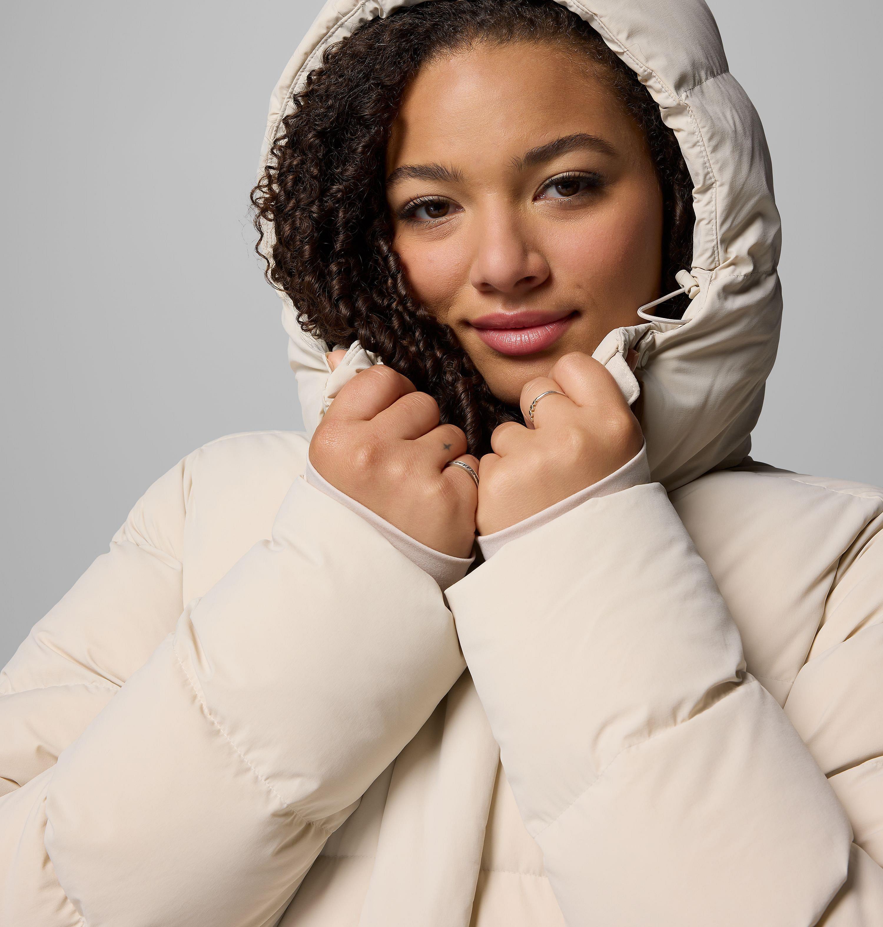 Women's Amaze Puff Long Hooded Jacket - Plus Size 10