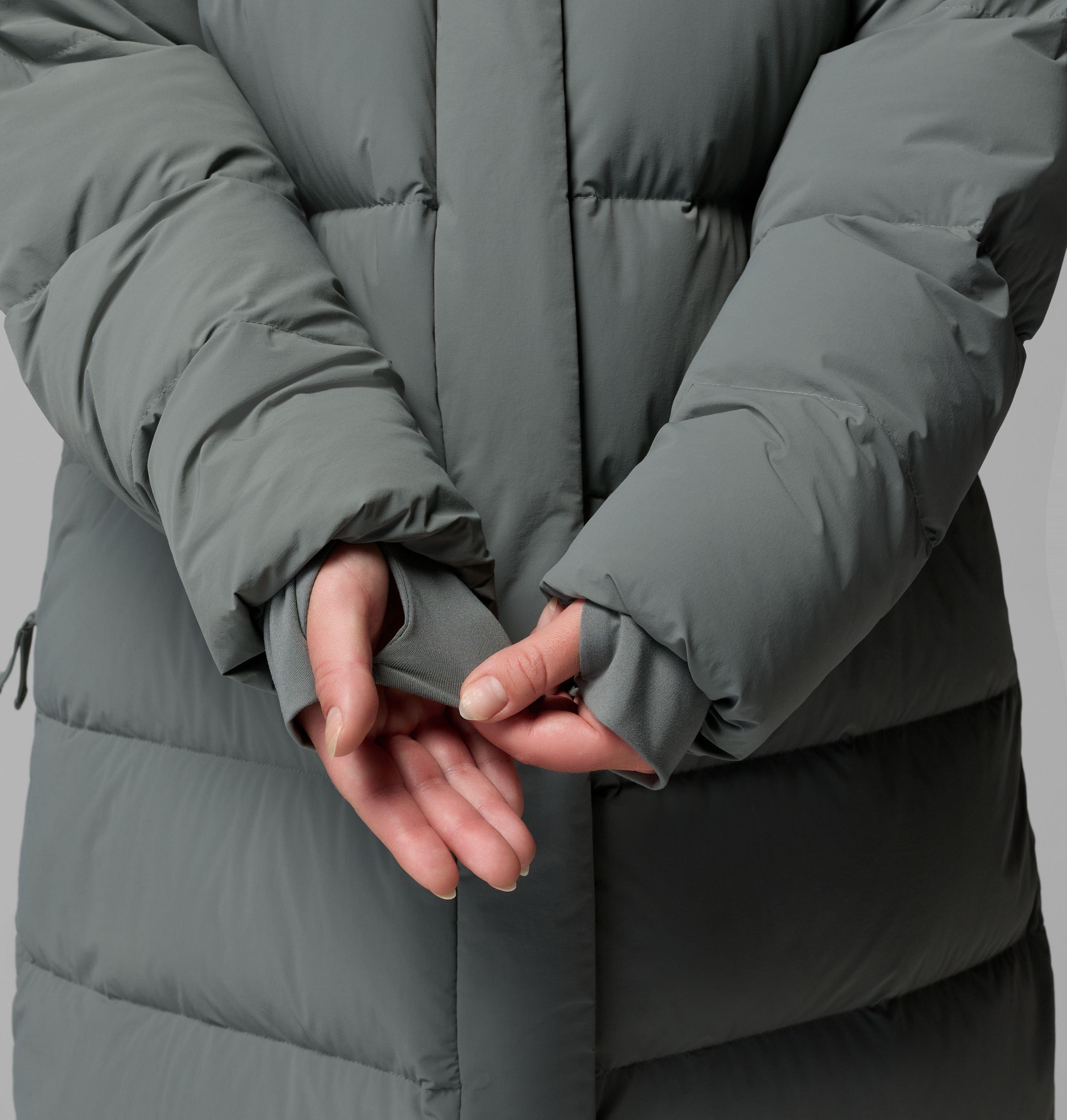 Manteau long à capuchon Amaze Puff pour femme – Grandes tailles 14