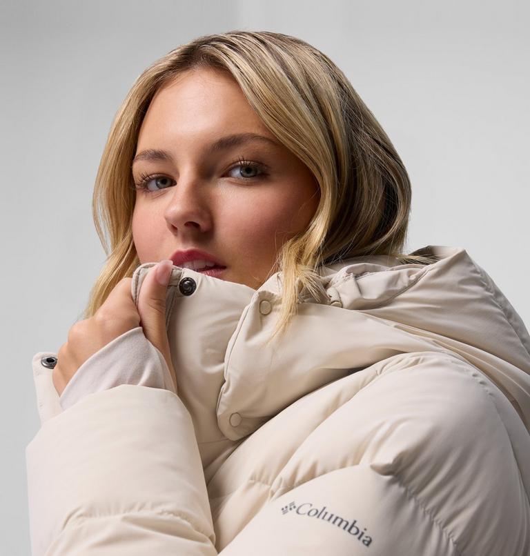 Chaqueta larga acolchada de plumón con capucha Amaze Puff Mid para mujer, Color: Dark Stone, image 18