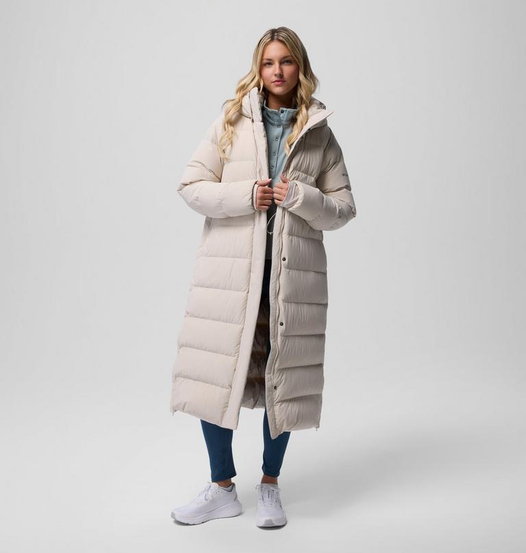 Chaqueta larga acolchada de plumón con capucha Amaze Puff Mid para mujer, Color: Dark Stone, image 1