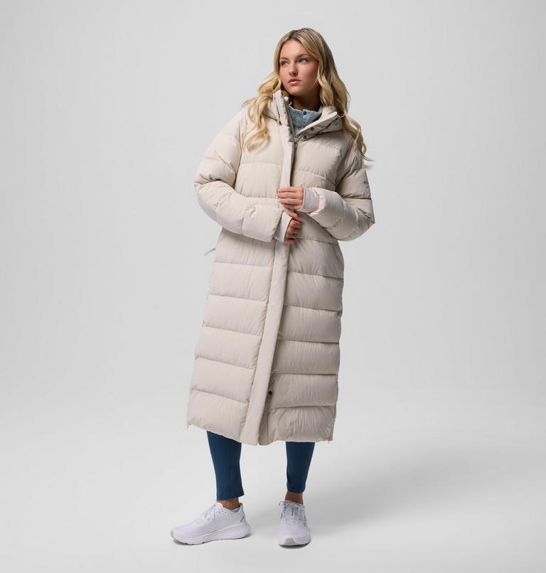 Chaqueta larga acolchada de plumón con capucha Amaze Puff Mid para mujer, Color: Dark Stone, image 21