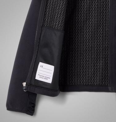 Youth Unisex Arctic Peak Hooded Technical Fleece Jacket, Color: Black, image 6