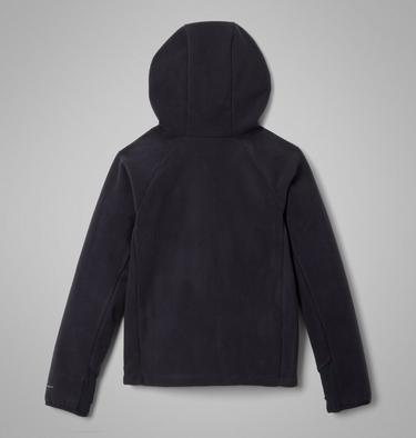 Youth Unisex Arctic Peak Hooded Technical Fleece Jacket, Color: Black, image 4