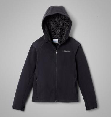 Youth Unisex Arctic Peak Hooded Technical Fleece Jacket, Color: Black, image 3