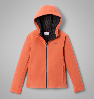 Youth Unisex Arctic Peak Hooded Technical Fleece Jacket, Color: Zing, image 1