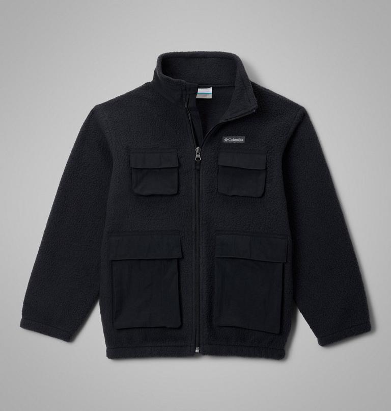 Kids' Jasper Ridge Pebbled Fleece Full Zip Jacket, Color: Black, image 1