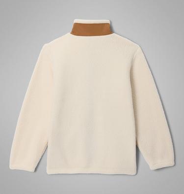 Youth Unisex Jasper Ridge Pebbled Fleece Jacket, Color: Chalk, Camel Brown, image 4