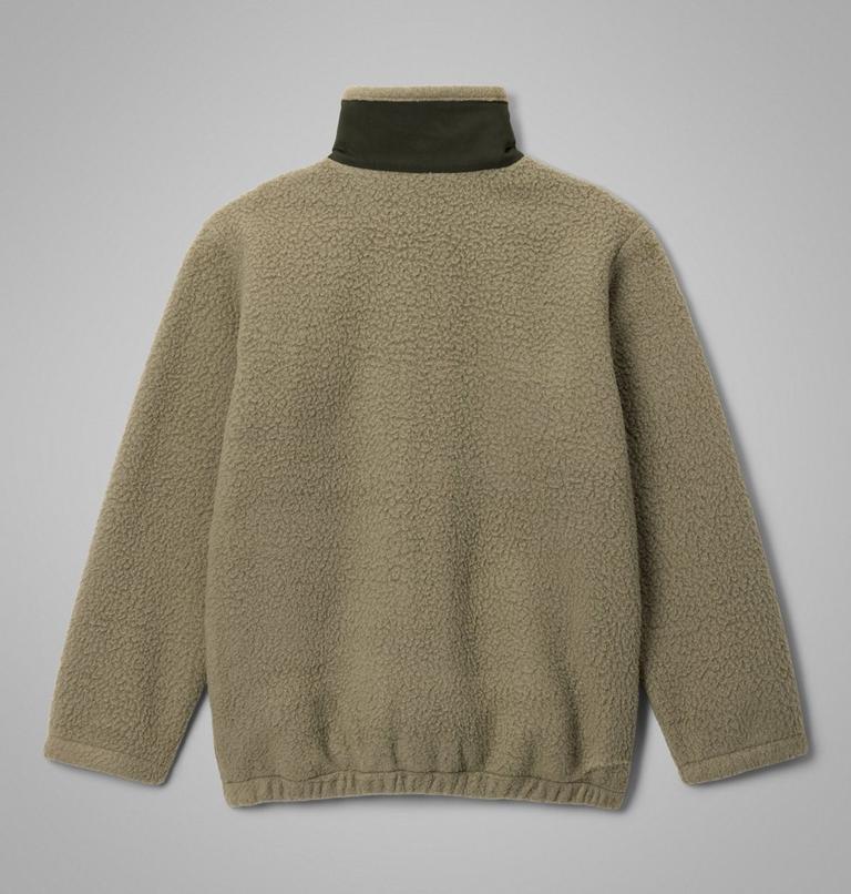 Kids' Jasper Ridge Pebbled Fleece Full Zip Jacket, Color: Stone Green, Greenscape, image 2