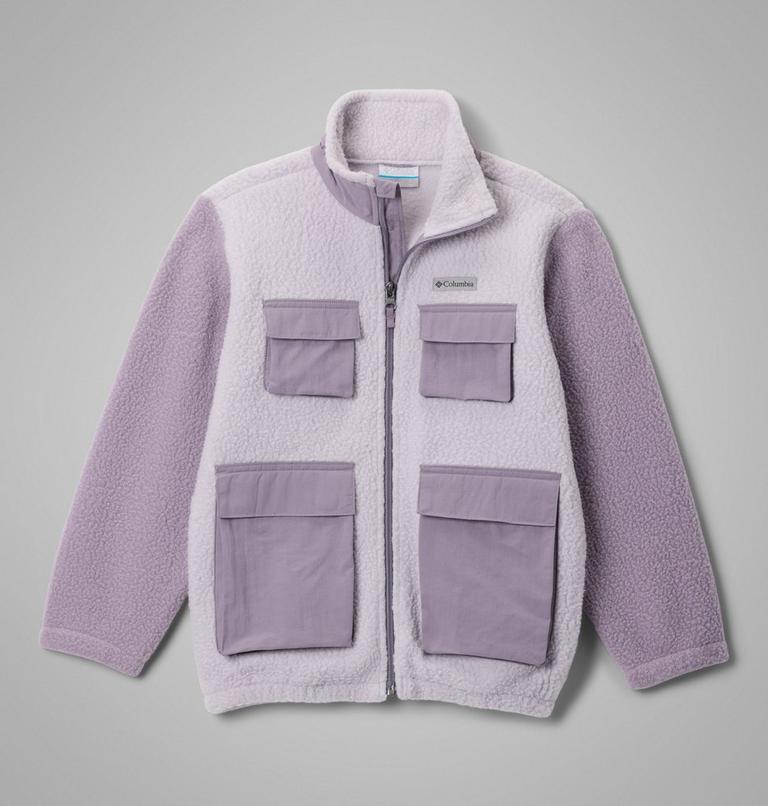 Youth Unisex Jasper Ridge Pebbled Fleece Jacket, Color: Lavender Pearl, Shale Purple, image 1