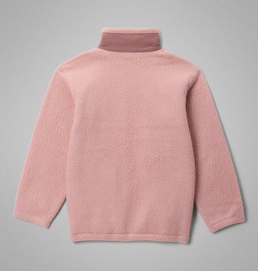 Youth Unisex Jasper Ridge Pebbled Fleece Jacket, Color: Eraser Pink, Fig, image 8