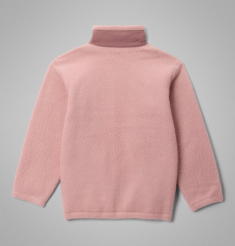 Youth Unisex Jasper Ridge Pebbled Fleece Jacket, Color: Eraser Pink, Fig, image 2
