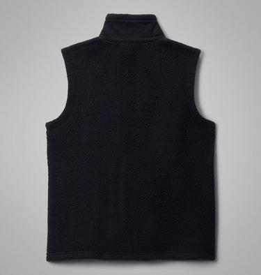 Youth Jasper Ridge Pebbled Fleece Gilet, Color: Black, image 6