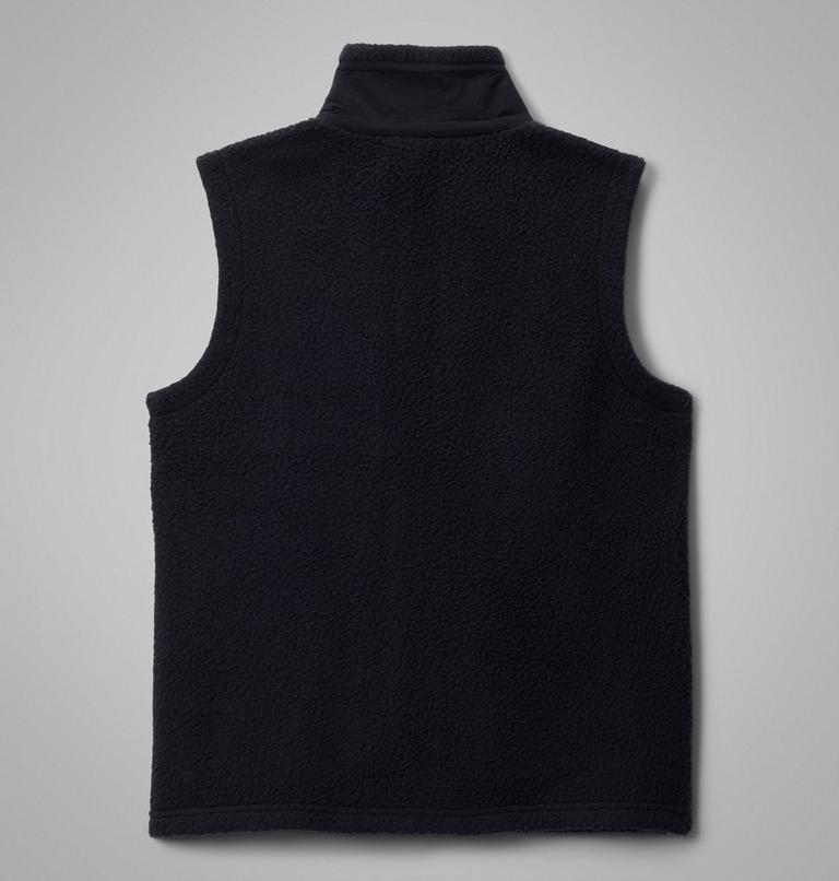 Youth Jasper Ridge Pebbled Fleece Gilet, Color: Black, image 2