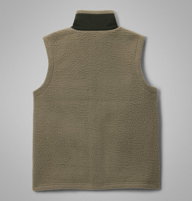 Youth Jasper Ridge Pebbled Fleece Gilet, Color: Stone Green, Greenscape, image 2