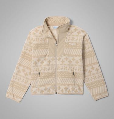Youth Unisex Sequoia Grove Printed Fleece Jacket, Color: Ancient Fossil Wizard Island, Anct Fssl, image 5