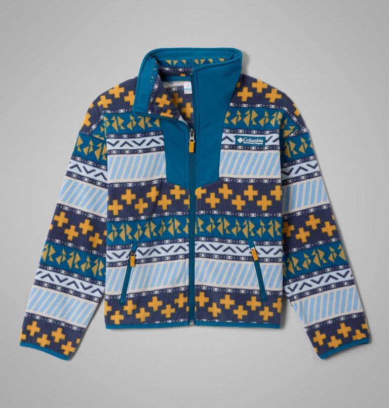 Youth Unisex Sequoia Grove Printed Fleece Jacket, Color: Phoenix Blue Wizard Island, Phoenix Blue, image 1