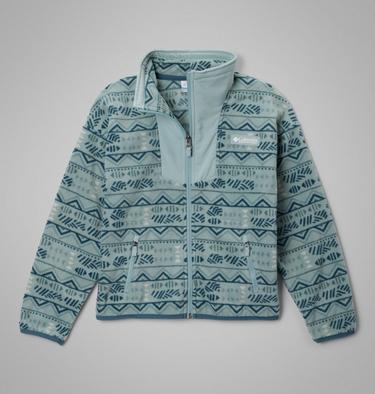Youth Unisex Sequoia Grove Printed Fleece Jacket, Color: Crushed Blue Horizons, Crushed Blue, image 1