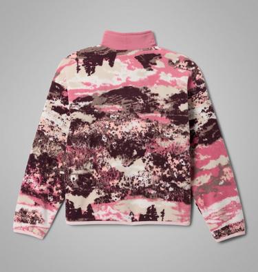 Youth Unisex Sequoia Grove Printed Fleece Jacket, Color: Rosette Fieldaze, Rosette, image 4