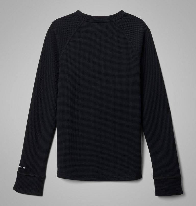 Kids' Tech Trail Utility Warm Long Sleeve Shirt, Color: Black, image 2