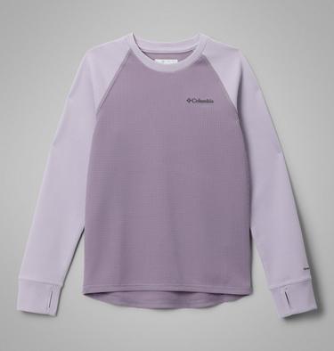 T-shirt Fonctionnel Chaud Manches Longues Tech Trail Junior Unisexe, Color: Shale Purple, Lavender Pearl, image 1