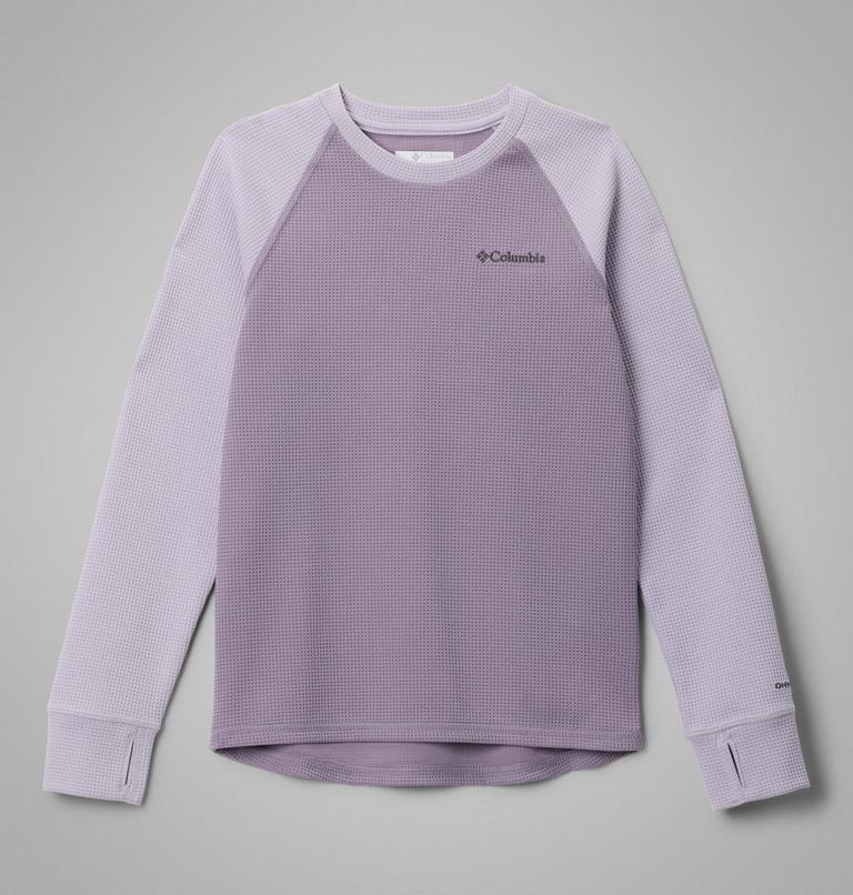 Kids' Tech Trail Utility Warm Long Sleeve Shirt, Color: Shale Purple, Lavender Pearl, image 1